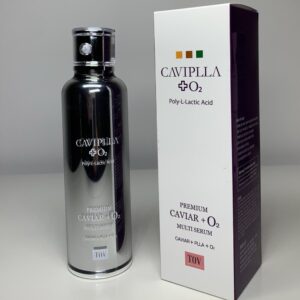 Caviplla O2 Multi Serum 120ml is designed to reduce visible signs of aging while increasing firmness and elasticity. Using an intensive concentration of pure caviar extract, PLLA and botanical Peptides, wrinkles will be diminished while increasing hydration levels in the skin