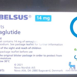 Rybelsus 14mg tablets contain the active ingredient Semaglutide (at a strength of 3mg) and is used in the treatment of Type 2 Diabetes.