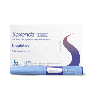 Saxenda is an effective weight loss injection pen. It works by suppressing your appetite as well as reducing overall food cravings. It is to be used in conjunction with a calorie controlled diet and exercise programme.